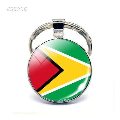 South America Countries Flag Metal KeyChain Tourist Countries Souvenir Gifts - NY GIftcraft