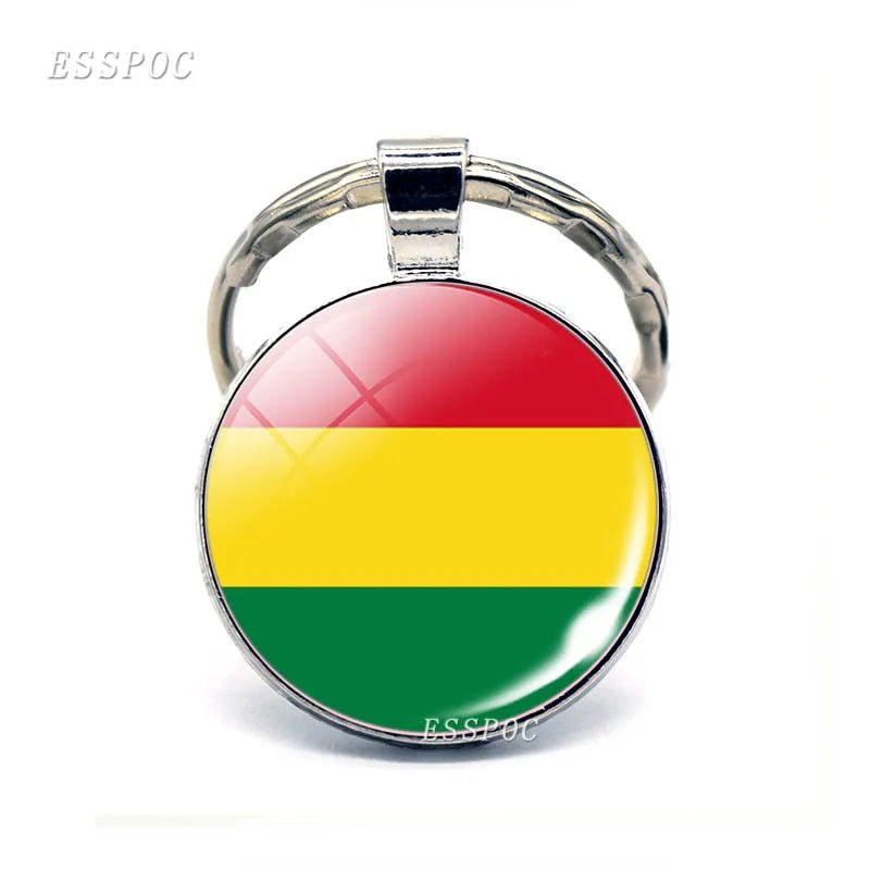 South America Countries Flag Metal KeyChain Tourist Countries Souvenir Gifts - NY GIftcraft