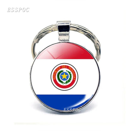 South America Countries Flag Metal KeyChain Tourist Countries Souvenir Gifts - NY GIftcraft