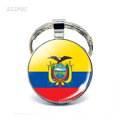 South America Countries Flag Metal KeyChain Tourist Countries Souvenir Gifts - NY GIftcraft