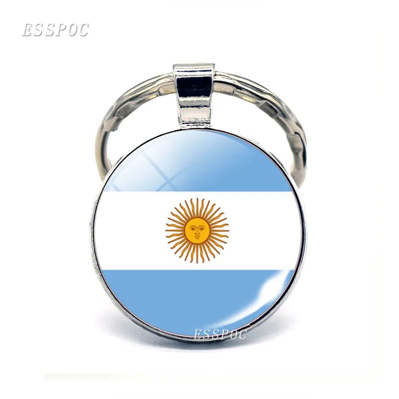 South America Countries Flag Metal KeyChain Tourist Countries Souvenir Gifts - NY GIftcraft