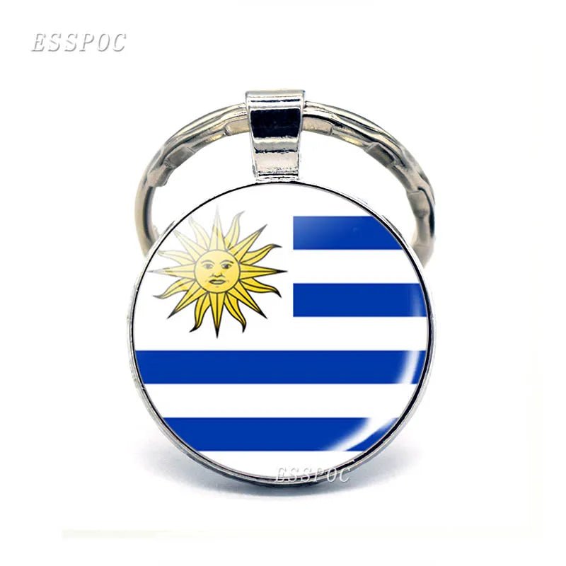 South America Countries Flag Metal KeyChain Tourist Countries Souvenir Gifts - NY GIftcraft