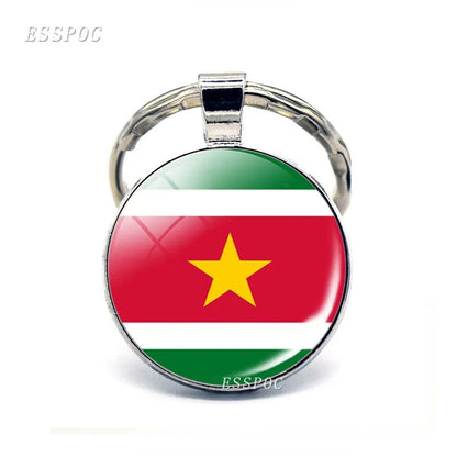 South America Countries Flag Metal KeyChain Tourist Countries Souvenir Gifts - NY GIftcraft