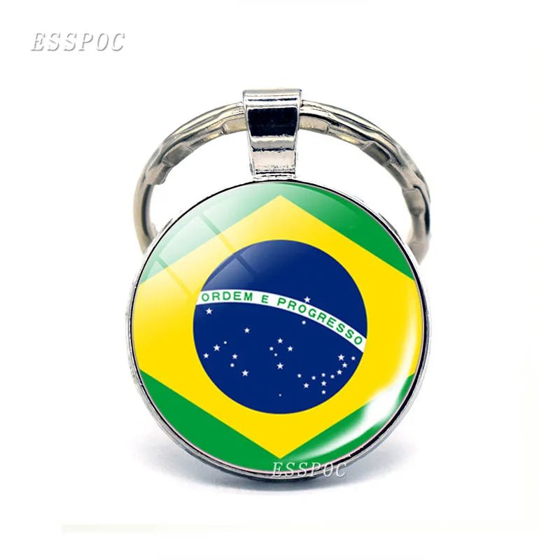 South America Countries Flag Metal KeyChain Tourist Countries Souvenir Gifts - NY GIftcraft