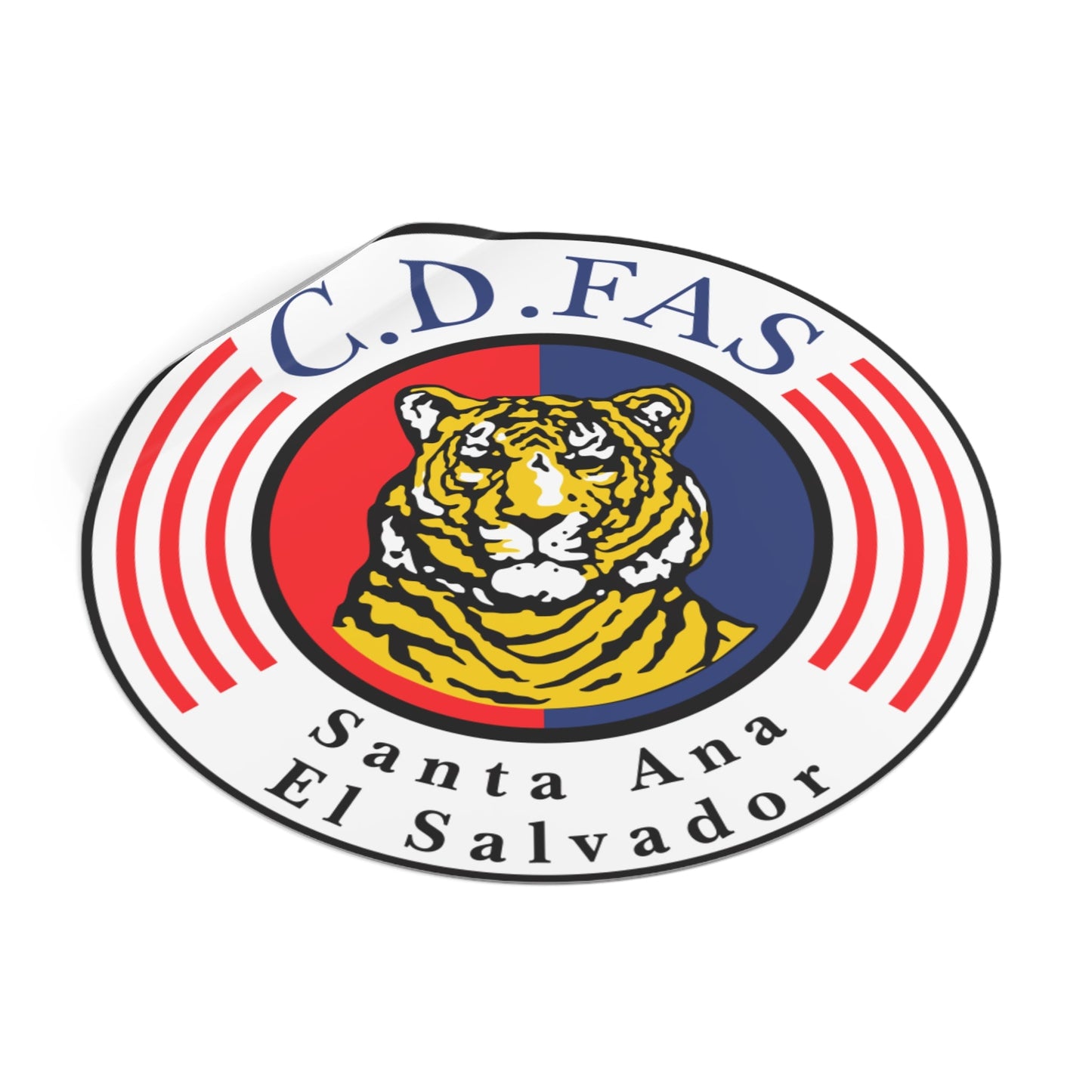 Sticker C.D. FAS, El Salvador, Soccer, Indoor - Outdoor. Waterproof. Sticker available in 3 sizes - NY GIftcraft