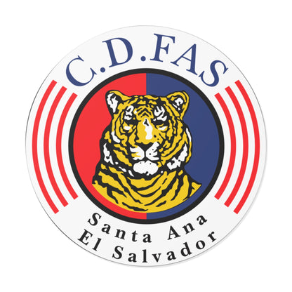 Sticker C.D. FAS, El Salvador, Soccer, Indoor - Outdoor. Waterproof. Sticker available in 3 sizes - NY GIftcraft