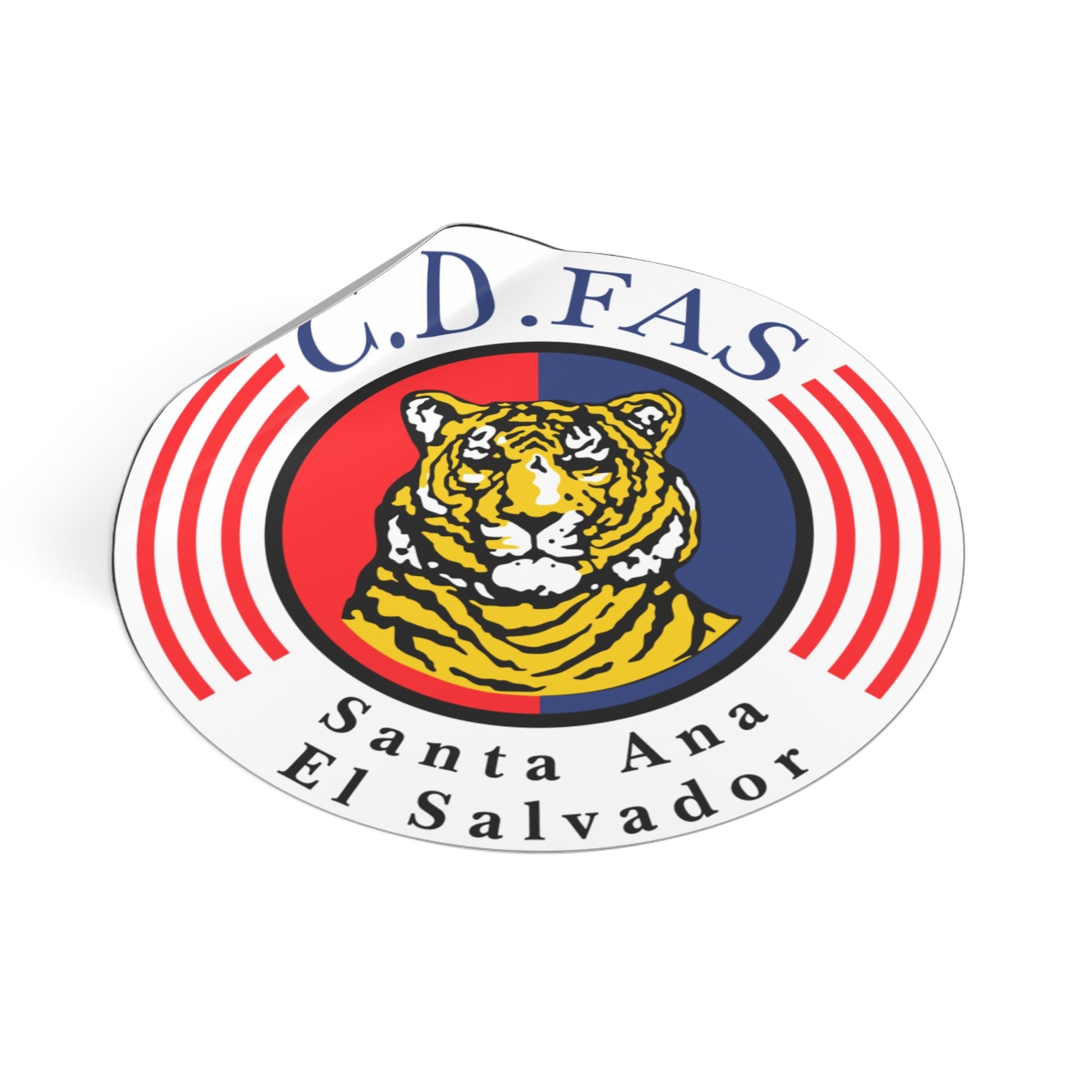 Sticker C.D. FAS, El Salvador, Soccer, Indoor - Outdoor. Waterproof. Sticker available in 3 sizes - NY GIftcraft