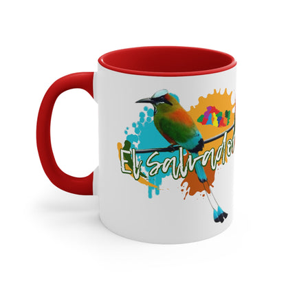 The National Bird of El Salvador: "El Torogoz" Ceramic Mug 11 oz, for hot drinks coffee, Chocolate, tea. - NY GIftcraft