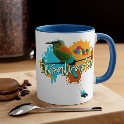 The National Bird of El Salvador: "El Torogoz" Ceramic Mug 11 oz, for hot drinks coffee, Chocolate, tea. - NY GIftcraft