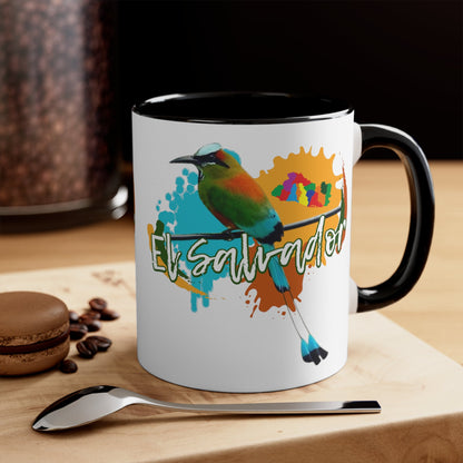 The National Bird of El Salvador: "El Torogoz" Ceramic Mug 11 oz, for hot drinks coffee, Chocolate, tea. - NY GIftcraft