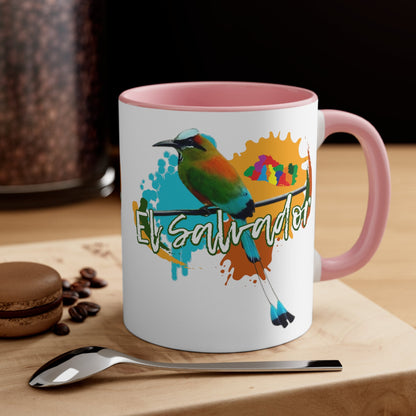 The National Bird of El Salvador: "El Torogoz" Ceramic Mug 11 oz, for hot drinks coffee, Chocolate, tea. - NY GIftcraft