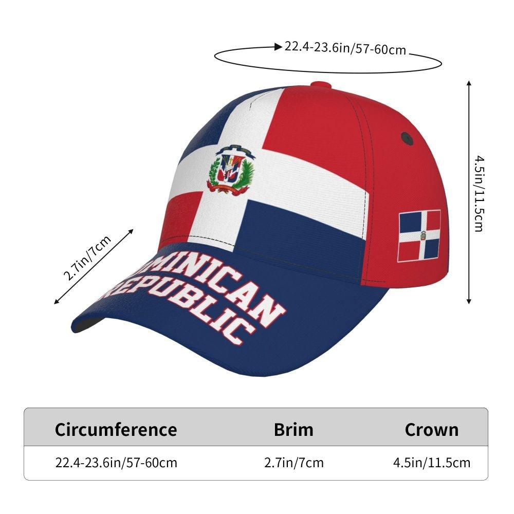 Unisex Dominican Republic Flag Adult Baseball Cap - NY GIftcraft