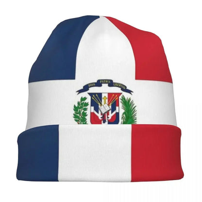 Unisex Warm Hat with Dominican Republic Flag. Winter Hat.. - NY GIftcraft