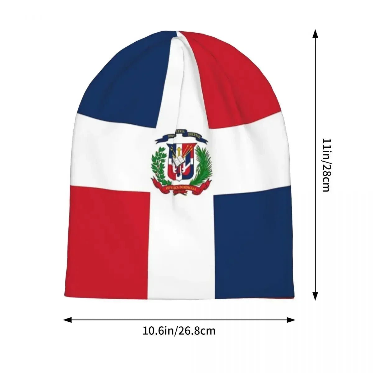 Unisex Warm Hat with Dominican Republic Flag. Winter Hat.. - NY GIftcraft