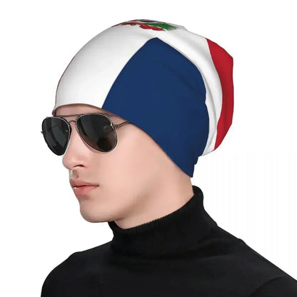 Unisex Warm Hat with Dominican Republic Flag. Winter Hat.. - NY GIftcraft