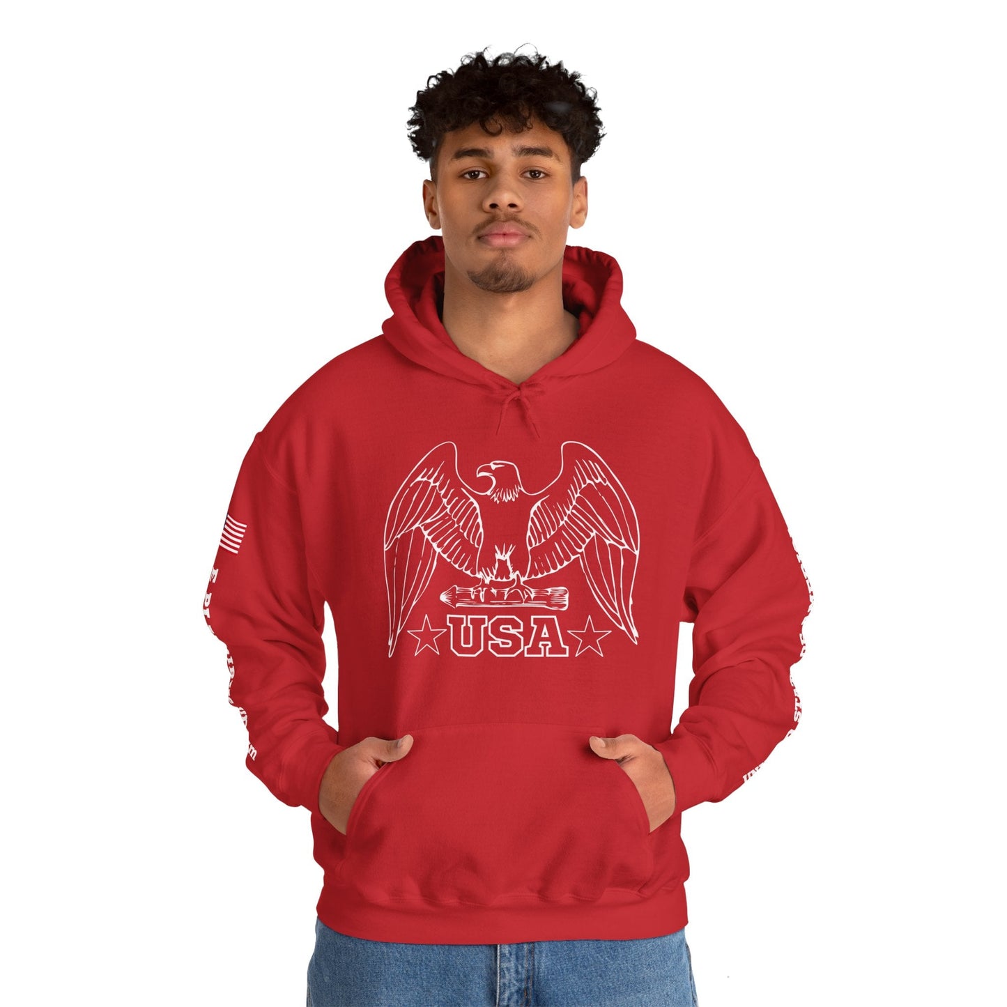 USA Heavy Blend Hoodie | Comfortable, relaxing and warm feeling | Large Kangaroo Pocket | El Salvador Hoodies - NY GIftcraft